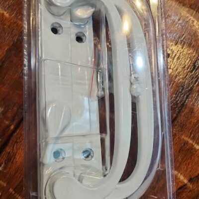 Open Box / Brand New | Prime-Line Products Sliding Patio Door Handle Set, White, 3-15/16 hole spacing