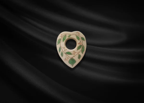 Hand-Made and Hand-Painted OOAK Wood Burned Ouija - Spirit Board - Talking Board with Planchette - 11.75in x 7 in - Image 3