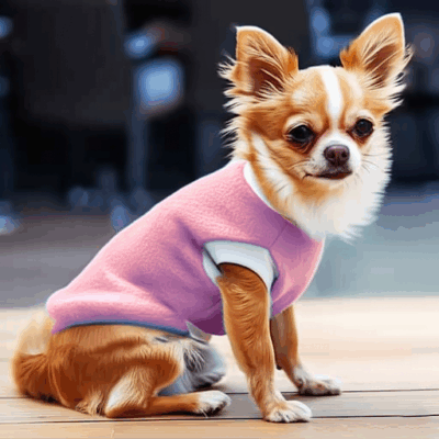 XS Fleece Dog Sweater - Brand New, US Made - Fits Toy Breeds - Pink